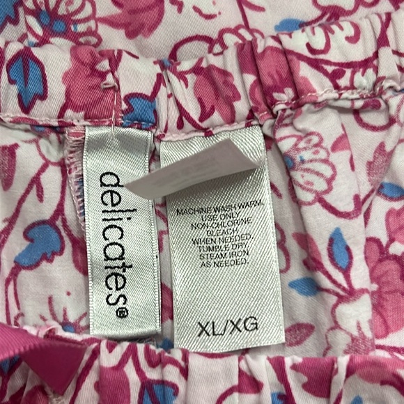 XL delicates 100% cotton floral print pajama pants - Picture 2 of 4